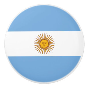 Flag of Argentina Ceramic Knob