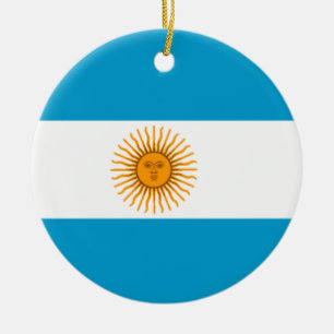 Flag of Argentina Ceramic Ornament