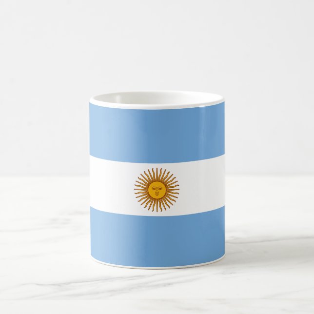 Flag of Argentina Coffee Mug (Center)