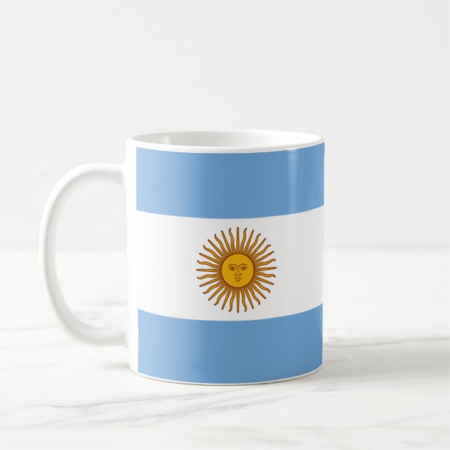 Flag of Argentina Coffee Mug (Left)