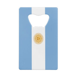Flag of Argentina Credit Card Bottle Opener