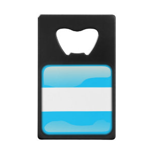 Flag of Argentina Credit Card Bottle Opener