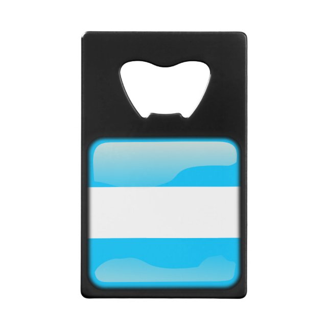 Flag of Argentina Credit Card Bottle Opener (Front)