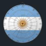 Flag of Argentina Dartboard<br><div class="desc">Flag of Argentina - Bandera de la Argentina</div>