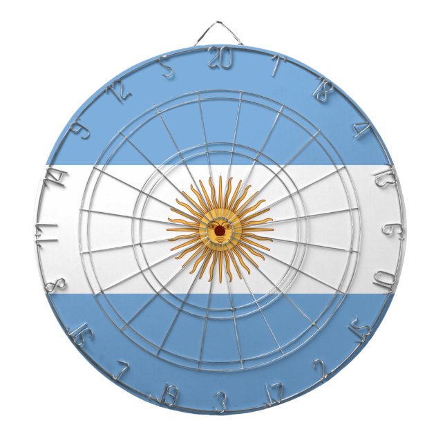 Flag of Argentina Dartboard (Front)