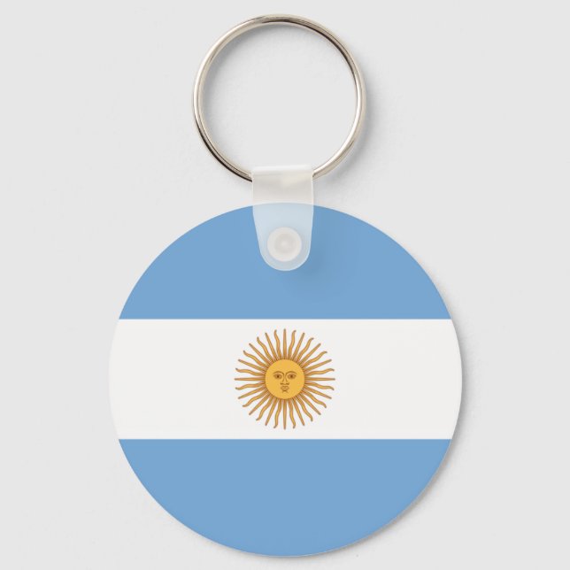 Flag of Argentina Keychain (Front)
