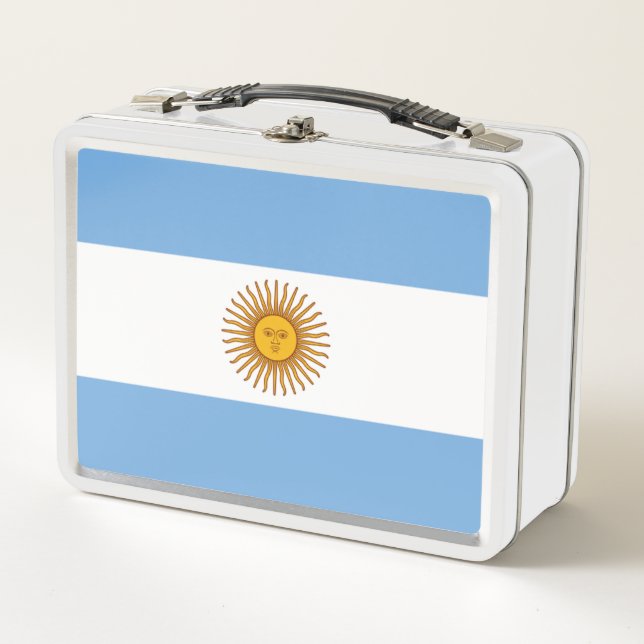 Flag of Argentina Metal Lunch Box (Front)