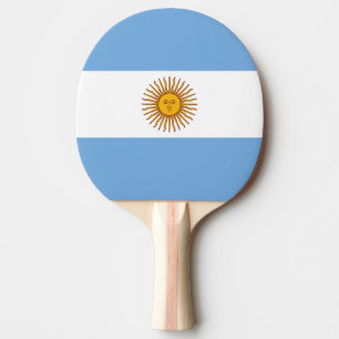 Flag of Argentina Ping Pong Paddle
