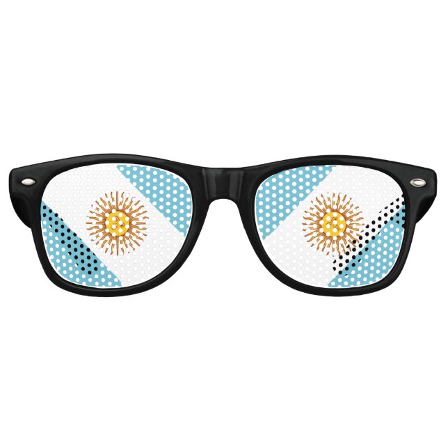 Flag of Argentina Retro Sunglasses (Front)
