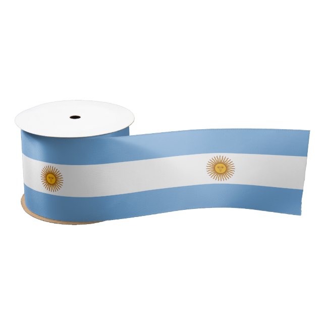 Flag of Argentina Satin Ribbon (Spool)