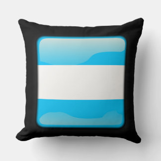 Flag of Argentina Throw Pillow