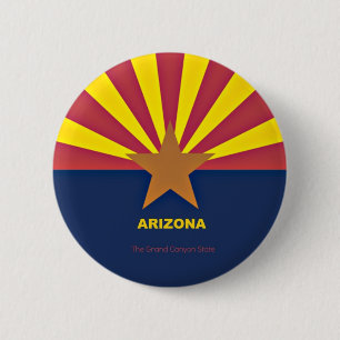 Flag of Arizona 2 Inch Round Button
