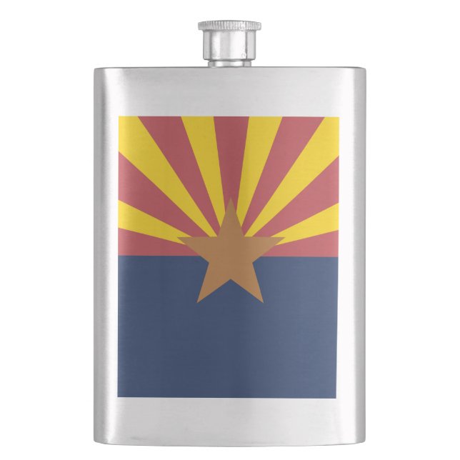 Flag of Arizona Hip Flask (Front)