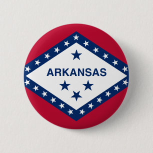 Flag of Arkansas 2 Inch Round Button