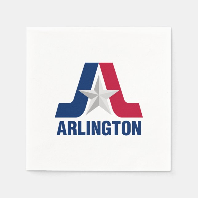 Flag of Arlington, Texas Napkins (Front)