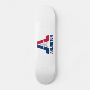Flag of Arlington, Texas Skateboard