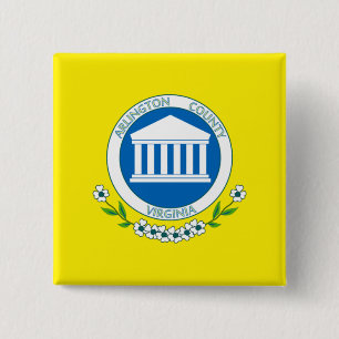 Flag of Arlington (Virginia) 2 Inch Square Button