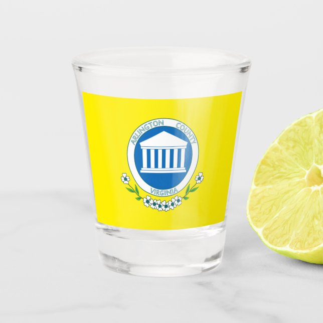 Flag of Arlington (Virginia) Shot Glass (Front)