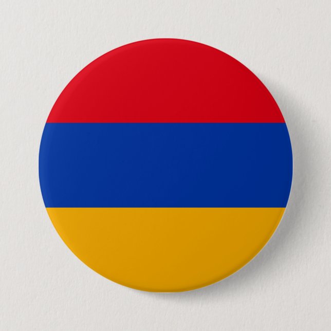 Flag of Armenia 3 Inch Round Button (Front)