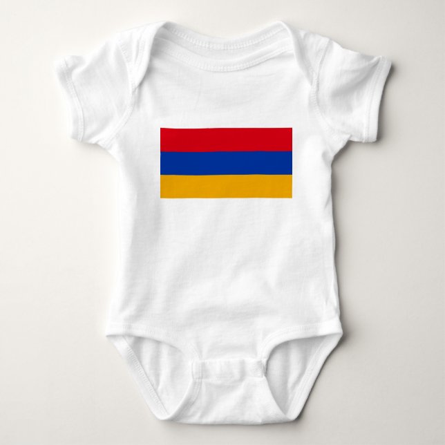 Flag of Armenia Baby Bodysuit (Front)