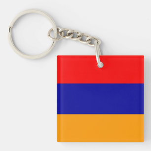 Flag of Armenia colors Keychain