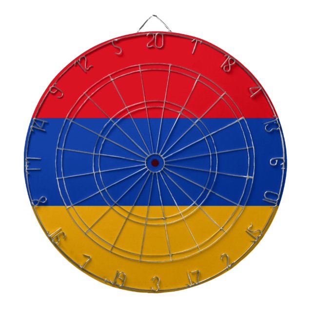 Flag of Armenia Dartboard (Front)