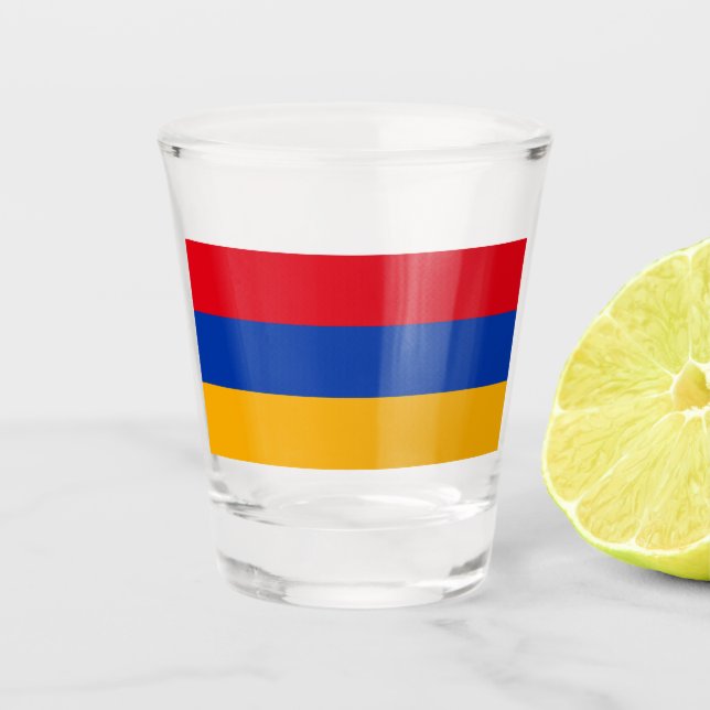 Flag of Armenia Shot Glass (Front)