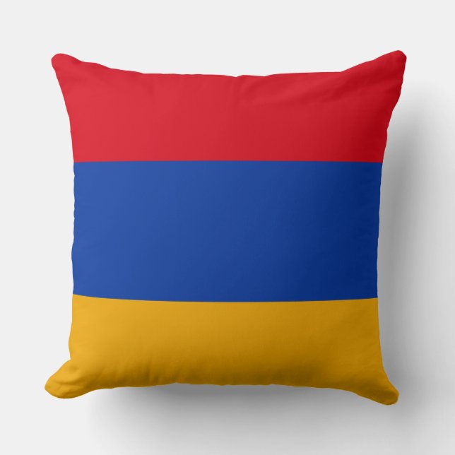 Flag of Armenia Throw Pillow (Front)