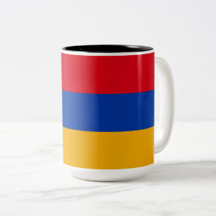Flag of Armenia Two-Tone Coffee Mug