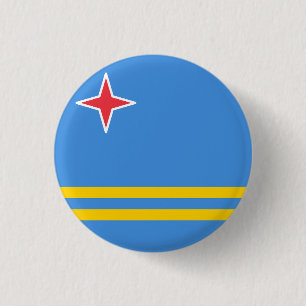 Flag of Aruba 1 Inch Round Button