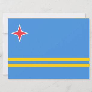 Flag of Aruba Card