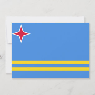 Flag of Aruba Card
