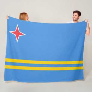 Flag of Aruba Fleece Blanket