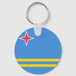 Flag of Aruba Keychain