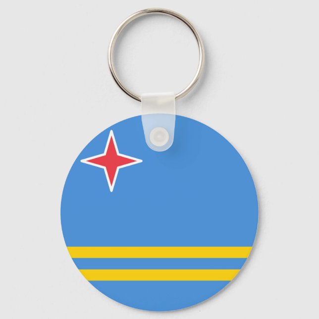 Flag of Aruba Keychain (Front)