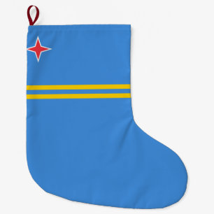 Flag of Aruba Large Christmas Stocking
