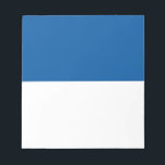 Flag of Assen Notepad<br><div class="desc">Flag of Assen,  The Netherland
 The flag consists of two horizontal stripes of equal width,  the upper one blue and the lower one white</div>