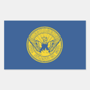 Flag of Atlanta, Georgia Sticker