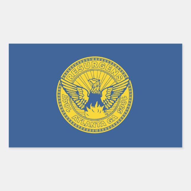 Flag of Atlanta, Georgia Sticker (Front)