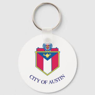 Flag of Austin, Texas Keychain