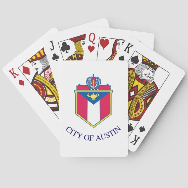 Flag of Austin, Texas Playing Cards (Back)