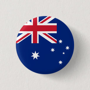 Flag of Australia 1 Inch Round Button