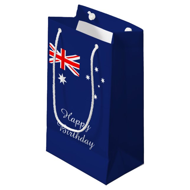 Flag of Australia birthday Small Gift Bag (Front Angled)