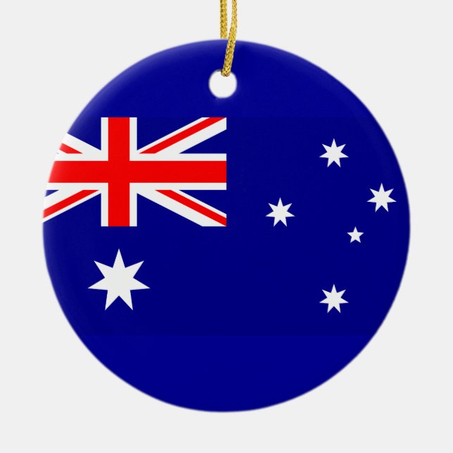 Flag of Australia Ceramic Ornament (Front)