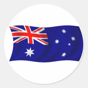 Flag of Australia Classic Round Sticker