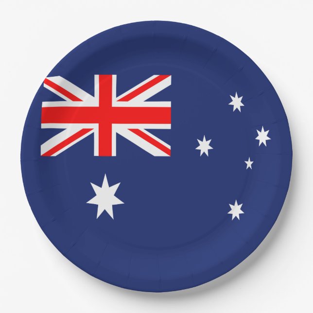 Flag of Australia Paper Plate (Front)