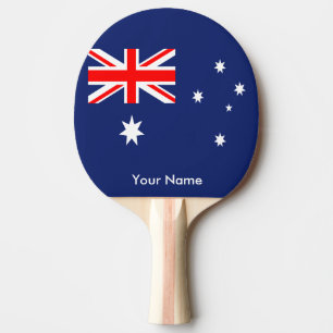 Flag of Australia Ping Pong Paddle