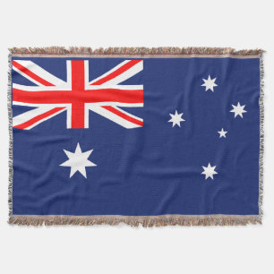 Flag of Australia Throw Blanket