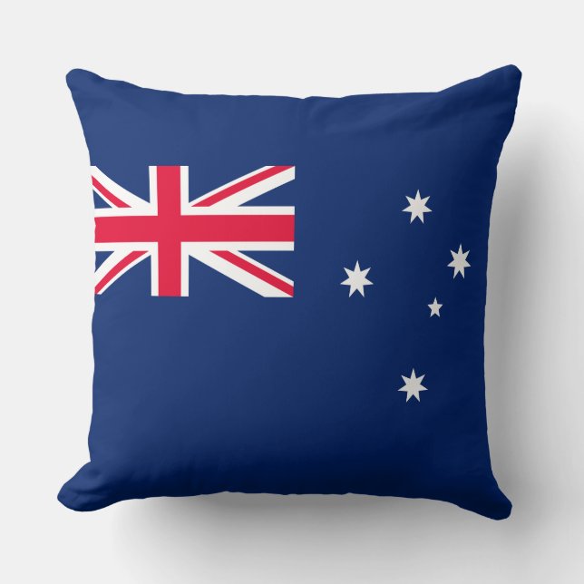 Flag of Australia Throw Pillow (Front)