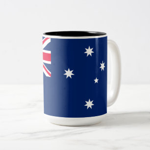 Flag of Australia Two-Tone Coffee Mug